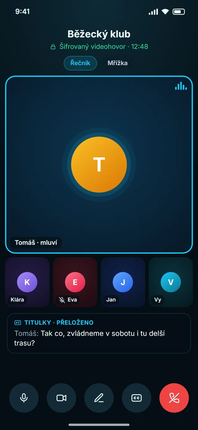 Kdo mluví, je vidět