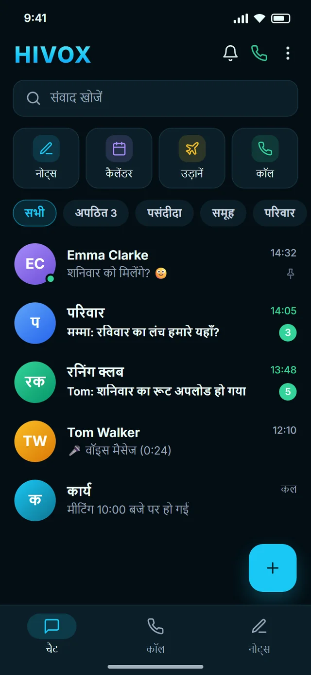 आपके सभी चैट एक ही जगह