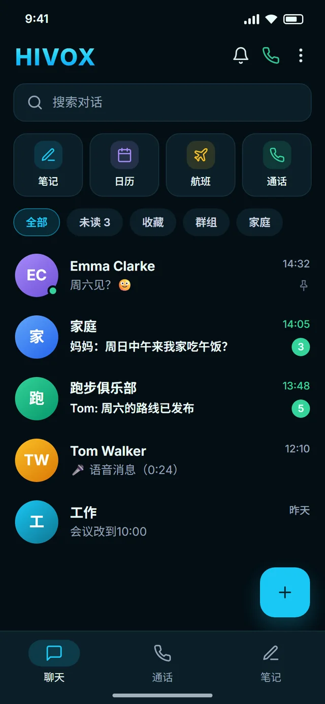 所有聊天,尽在一处